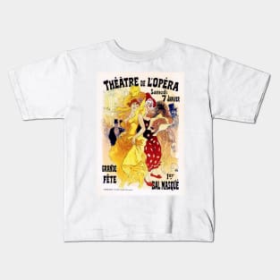 PARIS Opera THEATRE DE L OPERA by Jules Cheret Vintage French Kids T-Shirt